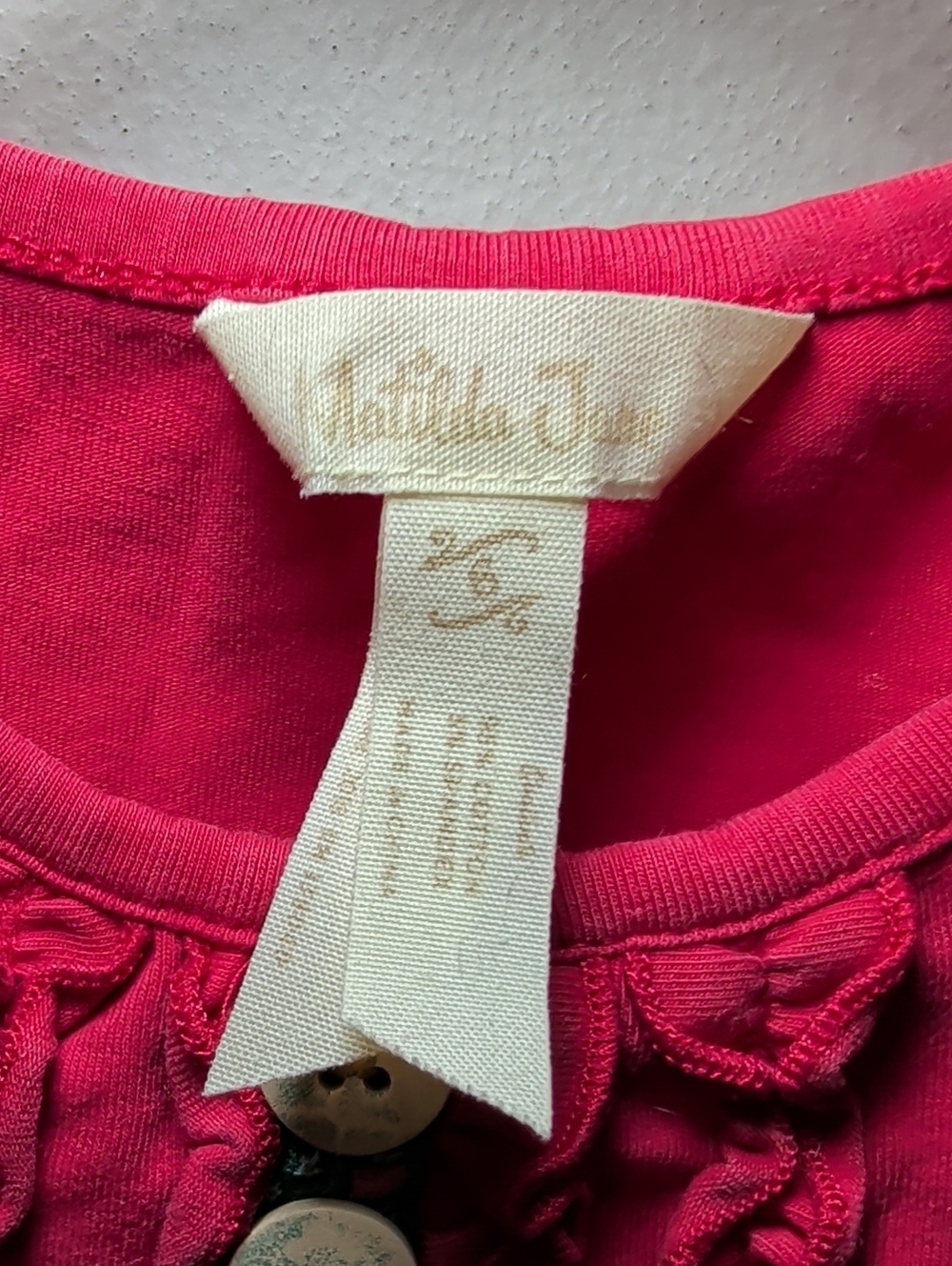 Matilda Jane Once Upon a Time Little Red Riding Dress Red Gray Girls Size 6 - Picture 2 of 6
